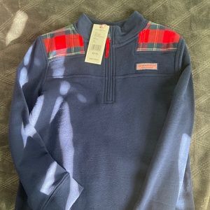 Vineyard vines size s (7-8) kids shep 3/4 zip top